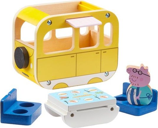 TM Toys Peppa Pig dřevěný karavan + figurka Tatínek - obrázek 1