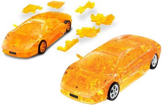 HAPPY WELL 3D Puzzle Lamborghini 1:32 transparentní žluté - obrázek 1