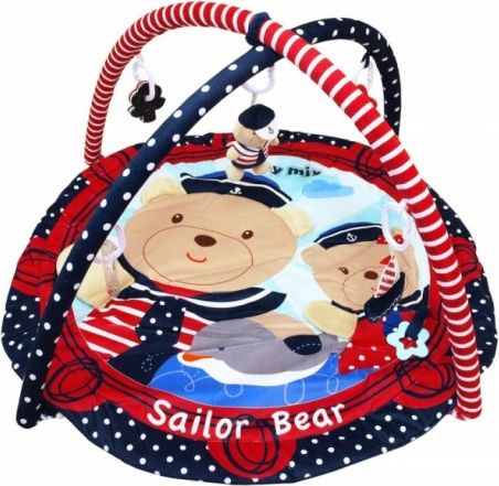 BABY MIX Vzdělávací hrací deka - Sailor Bear - obrázek 1