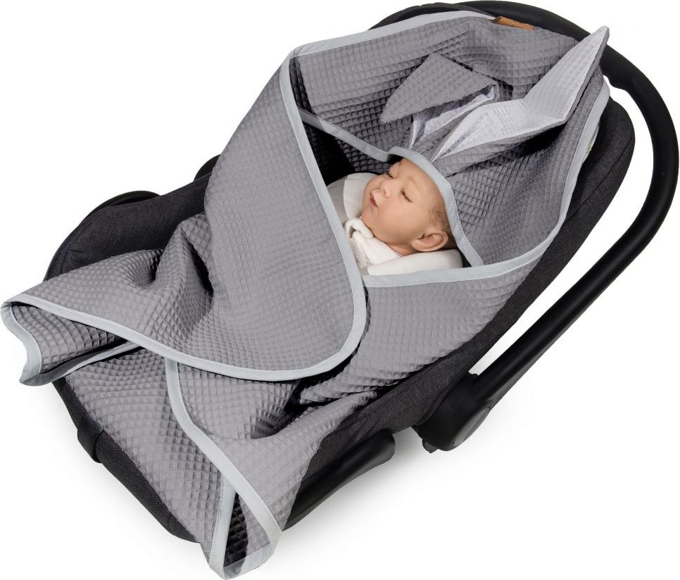 Floo For Baby Letní zavinovačka do autosedačky Waffle Rabbit - obrázek 1