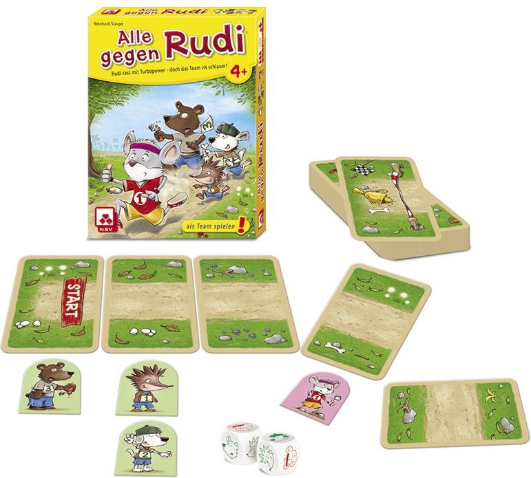 NSV (Nürnberger-Spielkarten-Verlag) Rychlík Rudi - dětská týmová hra - obrázek 2