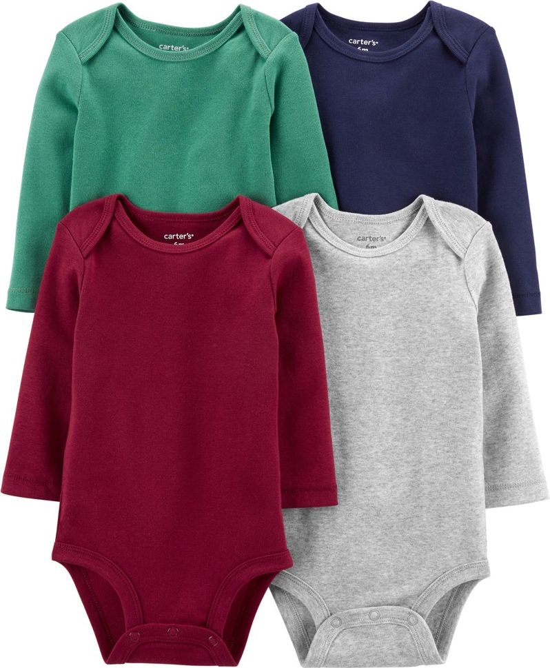 CARTER'S Body dl. rukáv Multicolour chlapec 4ks 6m - obrázek 1
