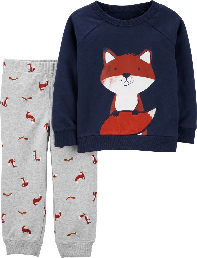 CARTER'S Set 2dílný mikina, tepláky Navy Fox chlapec 3m - obrázek 1