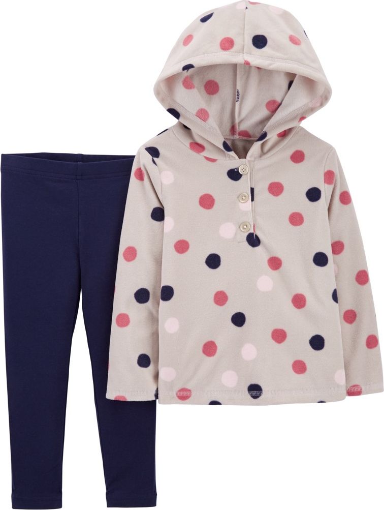 CARTER'S Set 2dílný mikina, legíny Grey Dots dívka 9m - obrázek 1