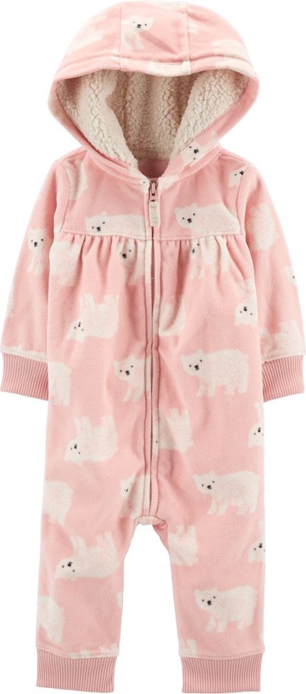CARTER'S Overal bez nožiček přechodný Pink Bear dívka NB /vel.56 - obrázek 1