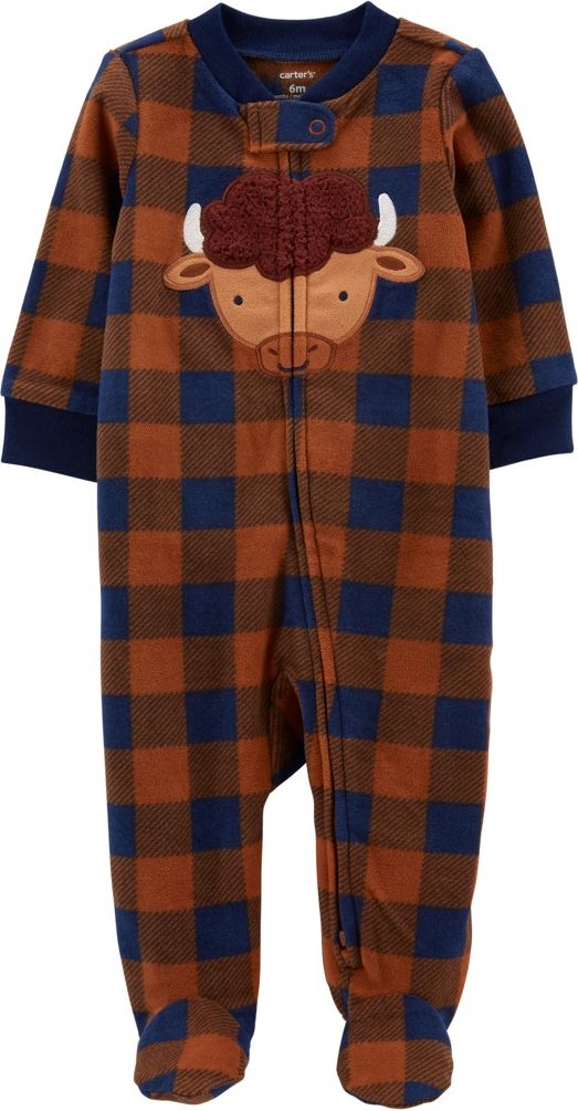 CARTER'S Overal na zip fleece Buffalo chlapec 3m - obrázek 1