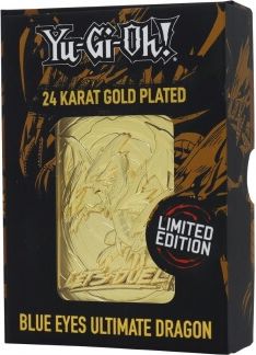 Konami Yu-Gi-Oh! Limited Edition 24K Gold collectible - Blue Eyes Ultimate Dragon - obrázek 1