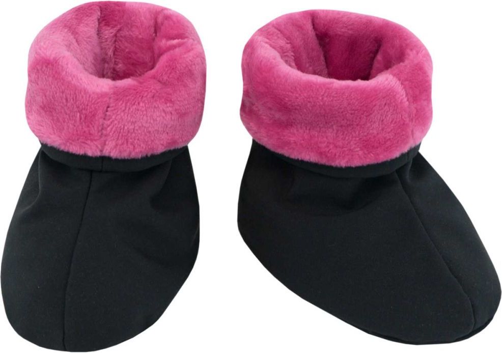 ESITO Capáčky softshell s kožíškem Černá/Malinová - obrázek 1
