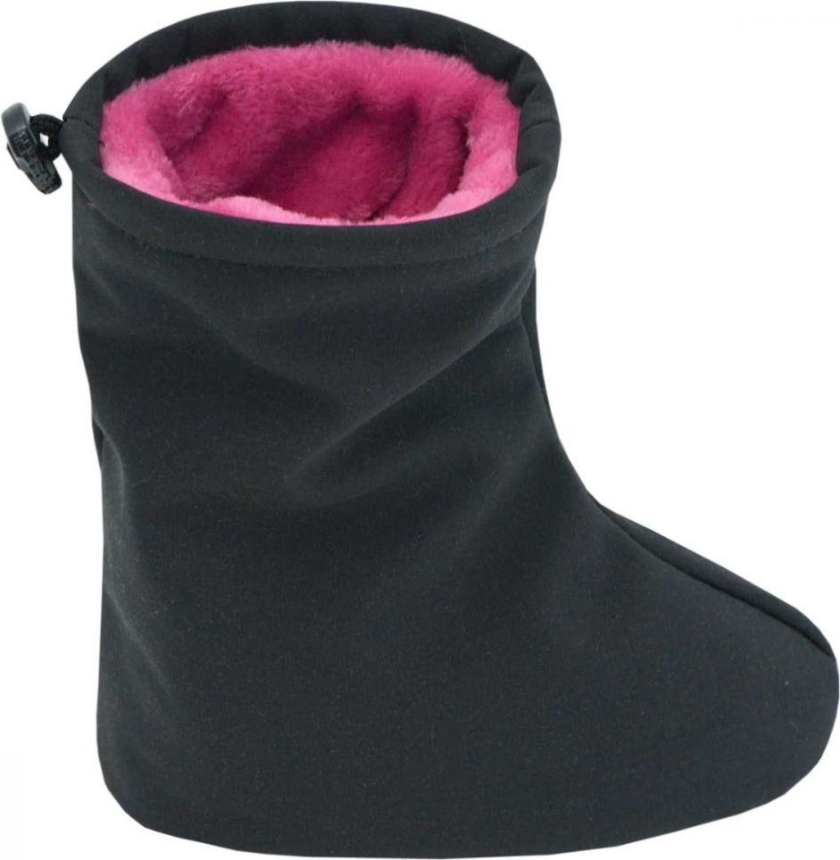 ESITO Capáčky softshell s kožíškem Černá/Malinová - obrázek 2