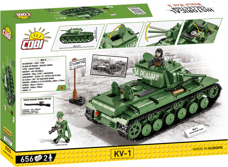 COBI 2555 Sovětský tank KV-1 - obrázek 8