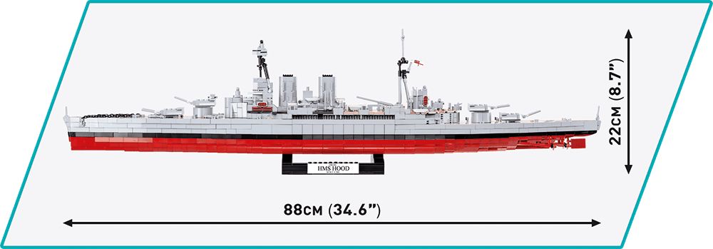 COBI 4830 Britský křižník HMS Hood - obrázek 7