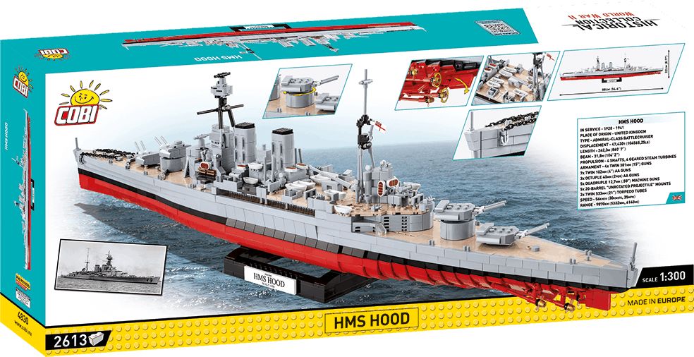 COBI 4830 Britský křižník HMS Hood - obrázek 8