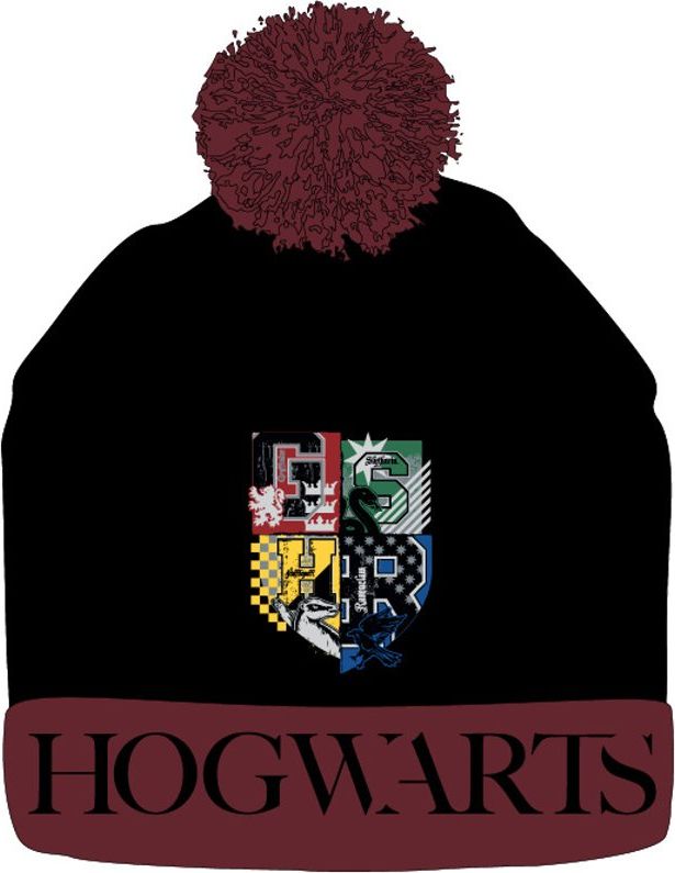 E plus M · Zimní úpletová čepice s bambulí Harry Potter - Hogwarts 54 - obrázek 2