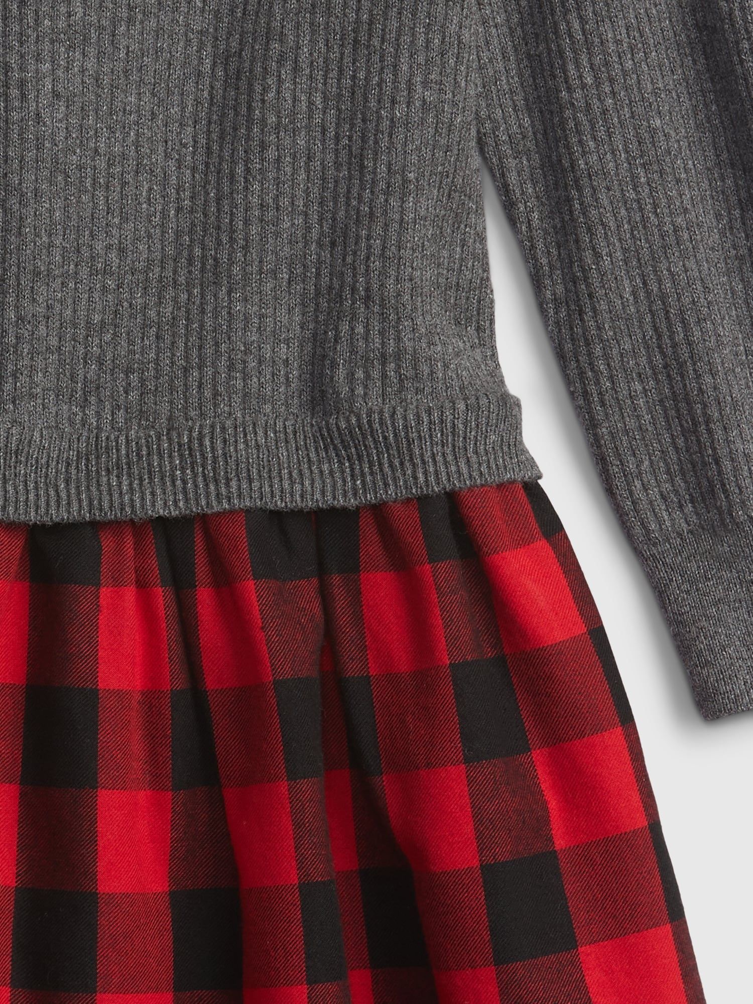 Šedé holčičí šaty plaid GAP - 80-86 - obrázek 3