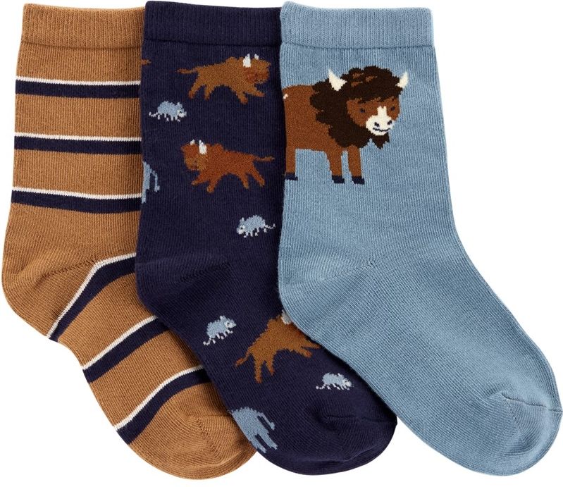 CARTER'S Ponožky Buffalo chlapec 3ks 12-24m - obrázek 1