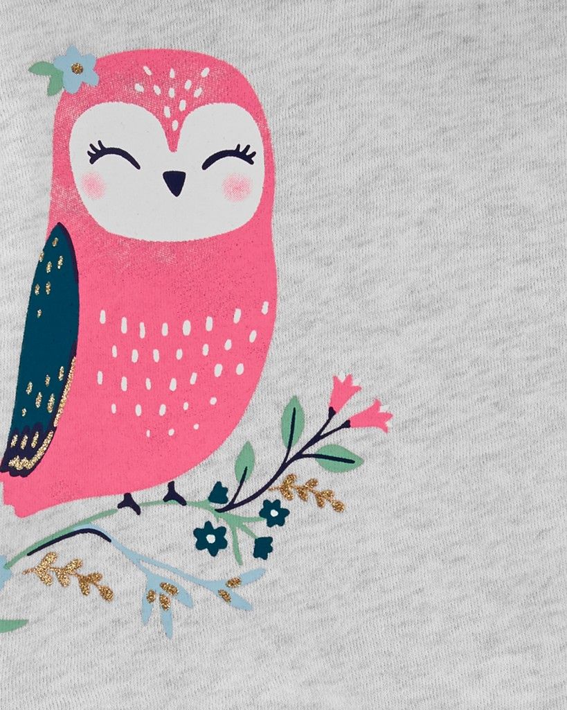 CARTER'S Set 2dílný mikina, legíny Grey Owl dívka 3m - obrázek 2