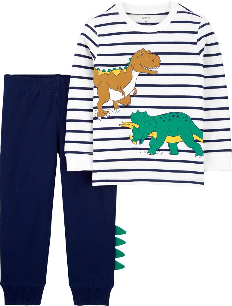 CARTER'S Set 2dílný mikina, tepláky Stripe Dino chlapec 6m - obrázek 1