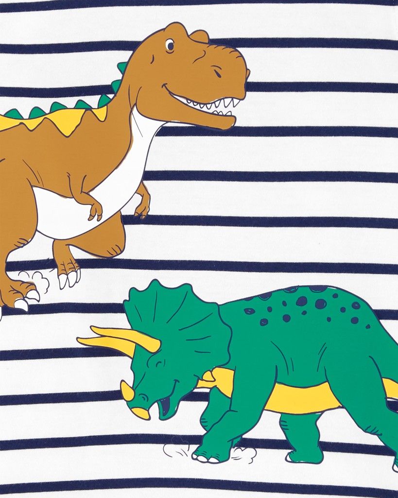 CARTER'S Set 2dílný mikina, tepláky Stripe Dino chlapec 6m - obrázek 2