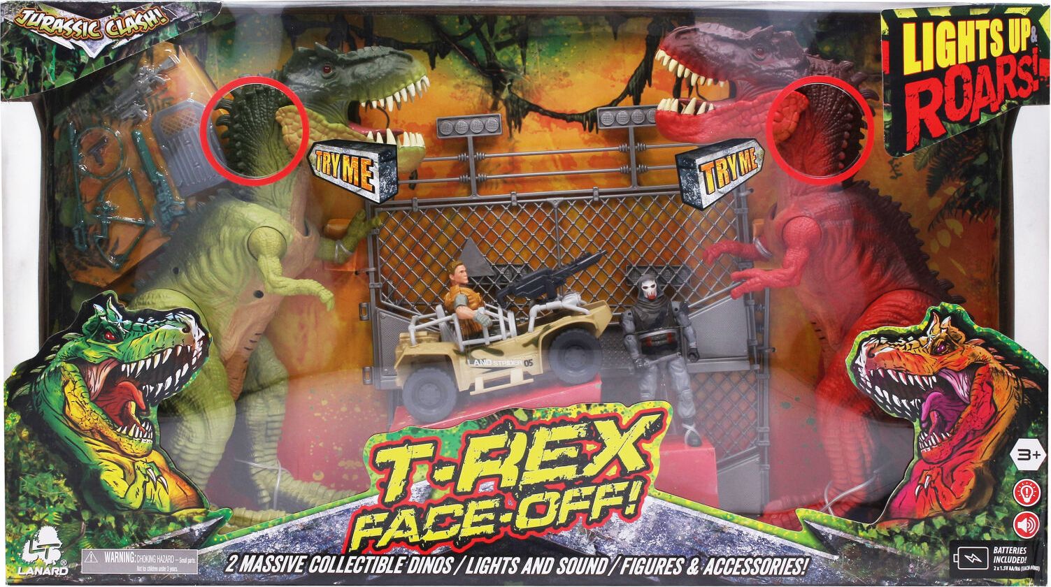 Jurassic Clash Dino souboj T-REX 32 cm - obrázek 1