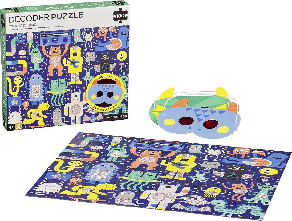 Petitcollage Puzzle 100 ks s 3D brýlemi Varianta: Příšerky - obrázek 4