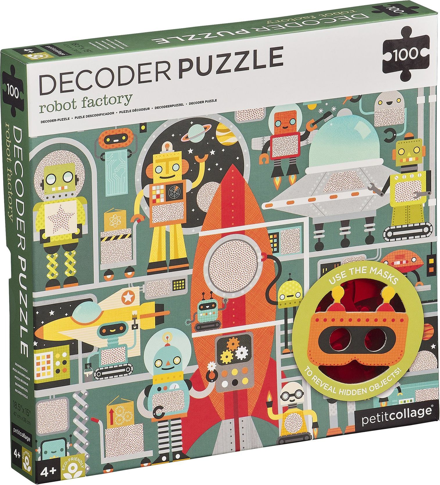Petitcollage Puzzle 100 ks s 3D brýlemi Varianta: Příšerky - obrázek 6