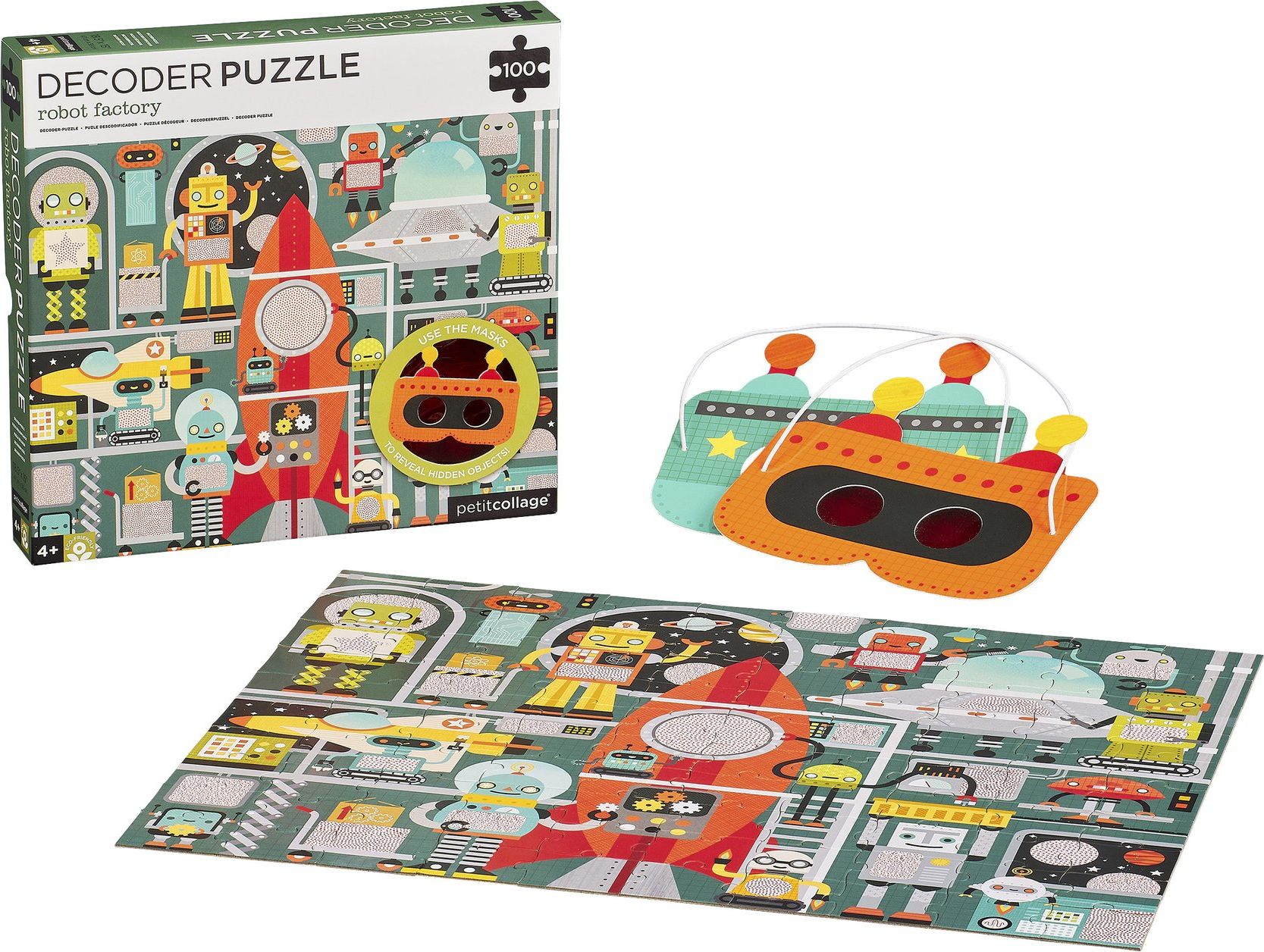 Petitcollage Puzzle 100 ks s 3D brýlemi Varianta: Příšerky - obrázek 7