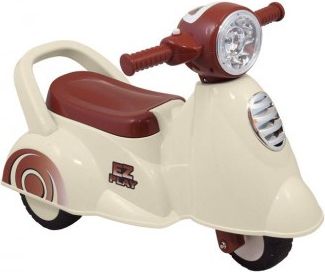 Dětské odrážedlo motorka se zvukem Baby Mix Scooter bílé, Bílá - obrázek 1