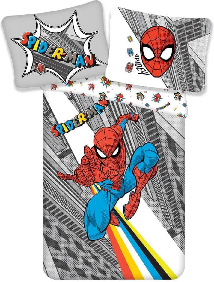 Jerry Fabrics Povlečení Spider-man "Pop" 140x200, 70x90 cm - obrázek 1