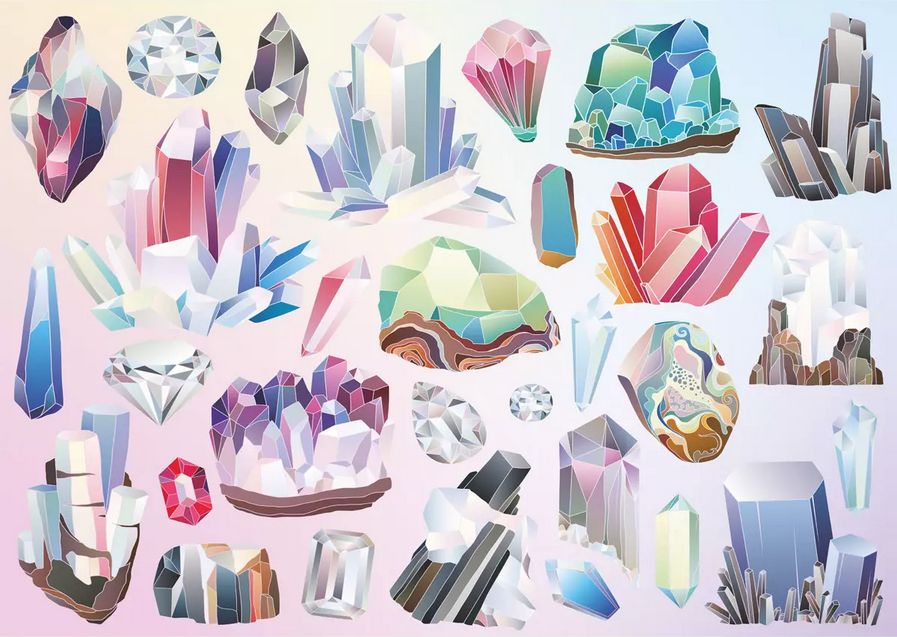 CLOUDBERRIES Puzzle Crystals 1000 dílků - obrázek 1
