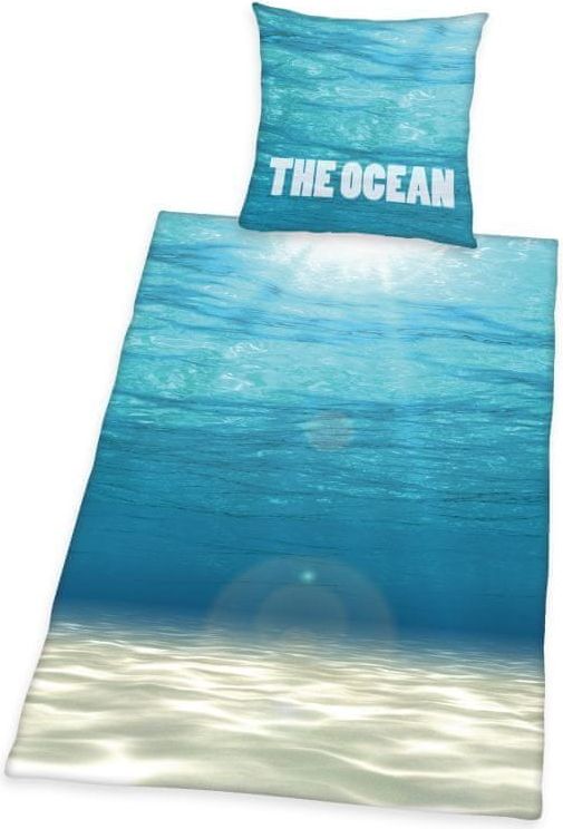 Bavlněné povlečení Oceán 140 x 200 cm - obrázek 1