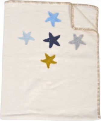 Cangaroo Dětská deka 100x90cm, Hvězdičky, ecru, v dárkovém balení - obrázek 1