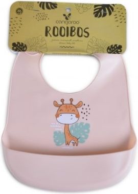 Cangoroo Silikonový bryndáček Baby bib Rooibos - růžový - obrázek 1