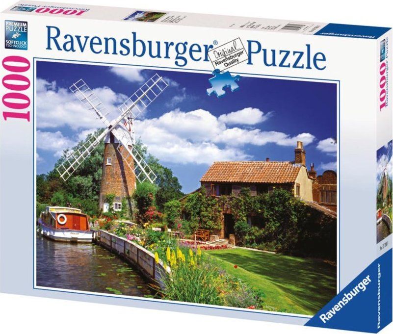 RAVENSBURGER Puzzle Větrný mlýn na venkově 1000 dílků - obrázek 2