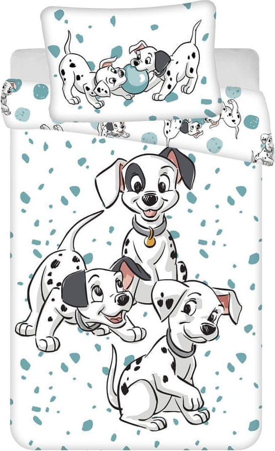 Jerry Fabrics Disney povlečení do postýlky 101 Dalmatians "Play" baby 100x135, 40x60 cm - obrázek 1