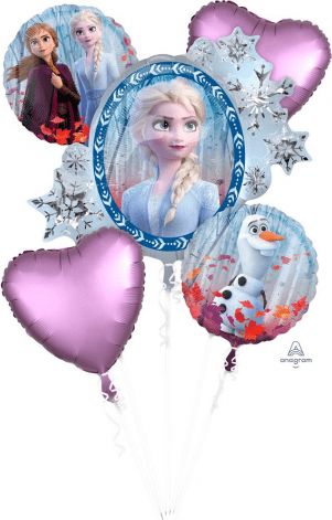Amscan Balónová kytice "Ledové království" 5ks - obrázek 1