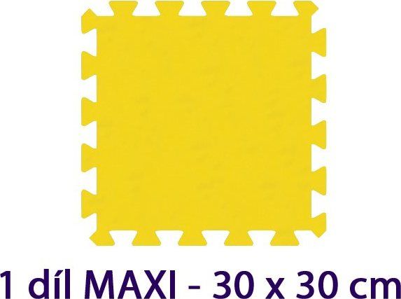 MALÝ GÉNIUS Samostatný díl MAXI 8mm (žlutý) - obrázek 1