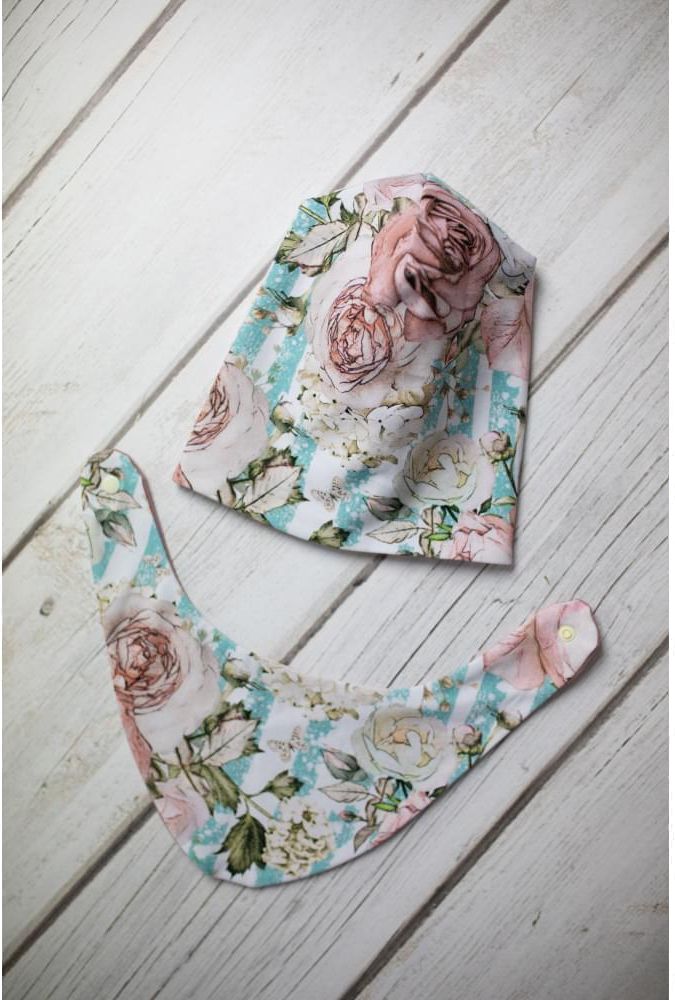 Babysoul - dětská oboustranná čepice - Rose-Brick - obrázek 1