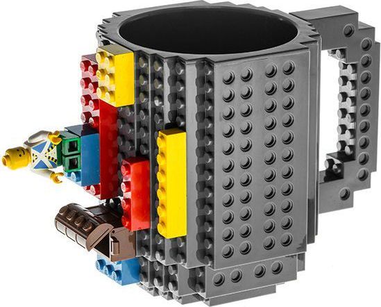 LEGO hrnek - šedá - obrázek 1
