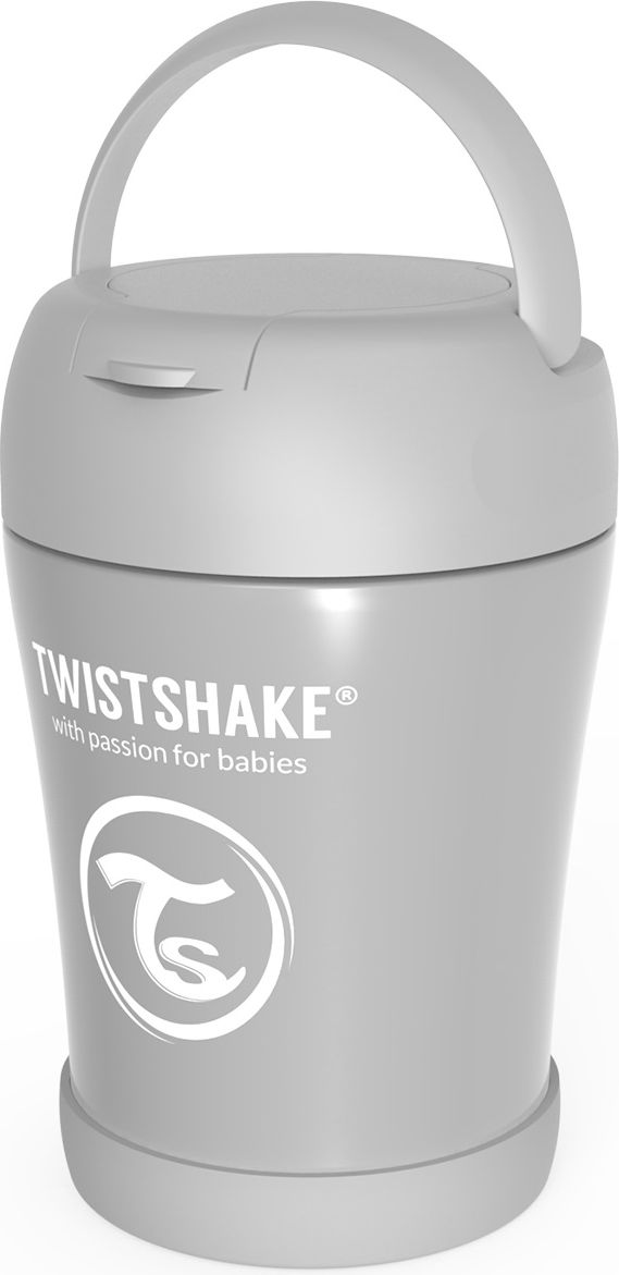 Twistshake Termoska na jídlo Pastelově šedá - obrázek 2