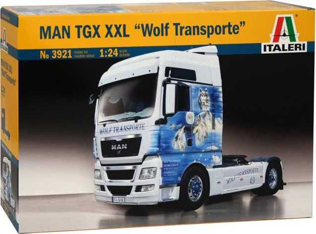 ITALERI Model Kit truck 3921 - MAN TGX XXL “WOLF TRANSPORTE” (1:24) - obrázek 1