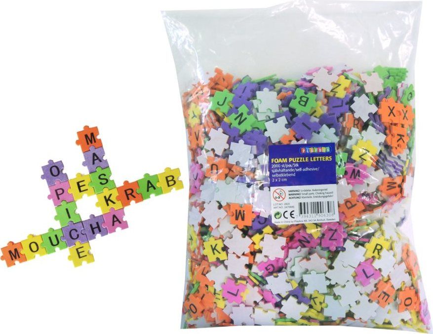 Pěnová puzzle písmenka (samolepicí) - obrázek 1