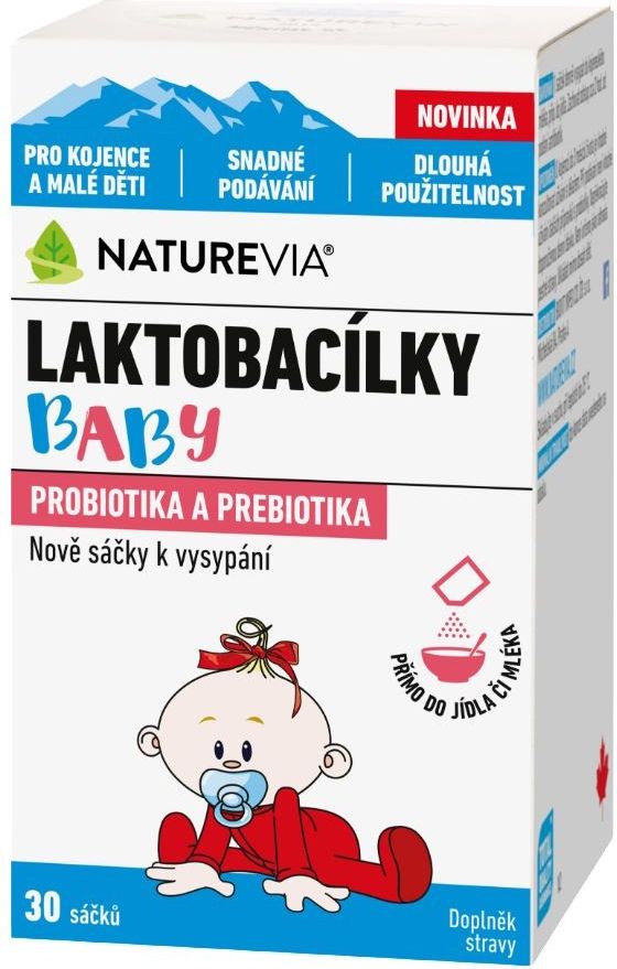 Swiss NatureVia Laktobacílky baby 30 sáčků - obrázek 1