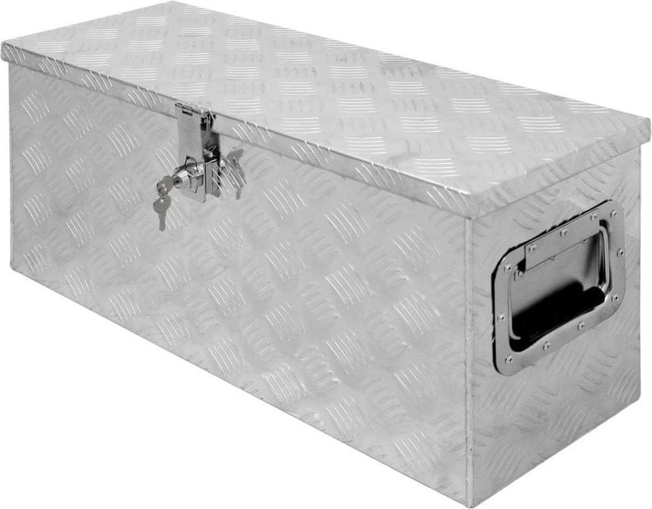 ECD Germany Hliníkový box na nářadí, 73x24x32cm, uzamykatelný - obrázek 1