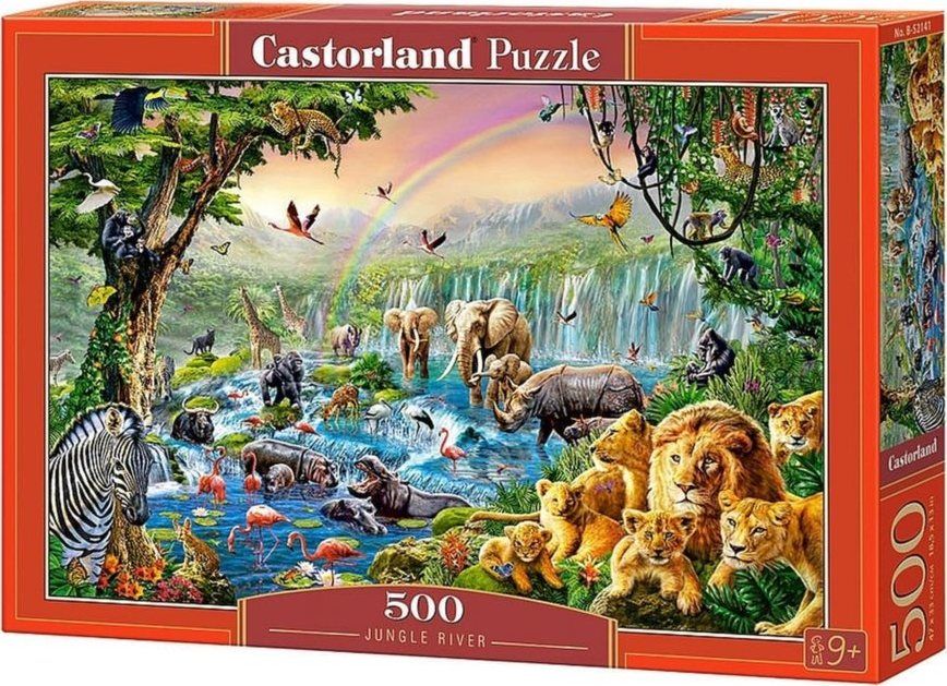 CASTORLAND Puzzle Řeka v džungli 500 dílků - obrázek 2