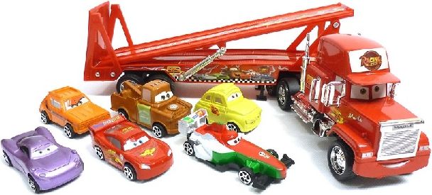 Kamion Manny Cars 48 cm - červená - obrázek 1