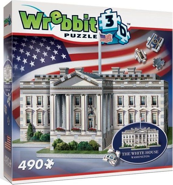 WREBBIT 3D puzzle Bílý dům, Washington 490 dílků - obrázek 1