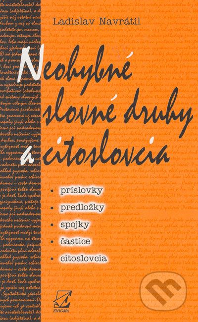 Neohybné slovné druhy a citoslovcia - Ladislav Navrátil - obrázek 1