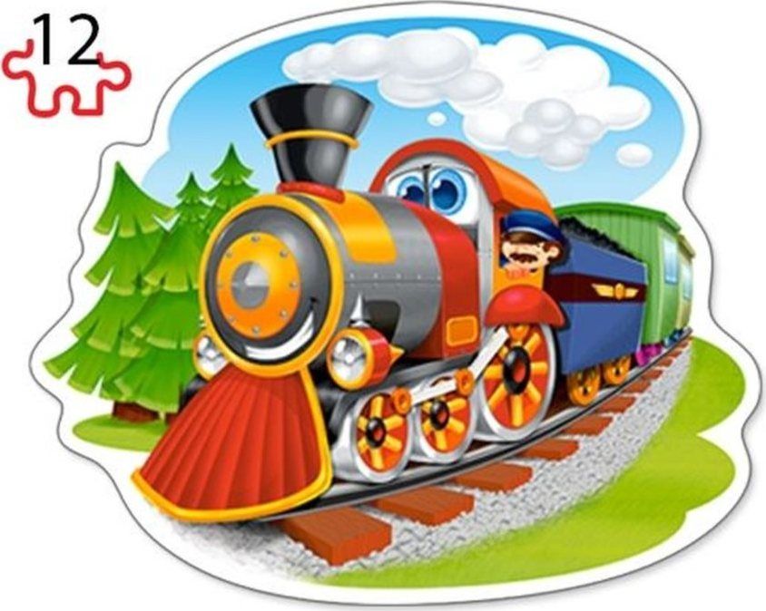 Castorland Puzzle 4 v 1 Vlaky - obrázek 4