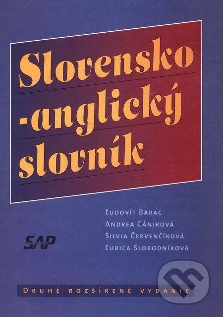 Slovensko-anglický slovník - Ľudovít Barac a kol. - obrázek 1