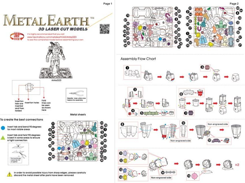 METAL EARTH 3D puzzle Avengers: War Machine - obrázek 5